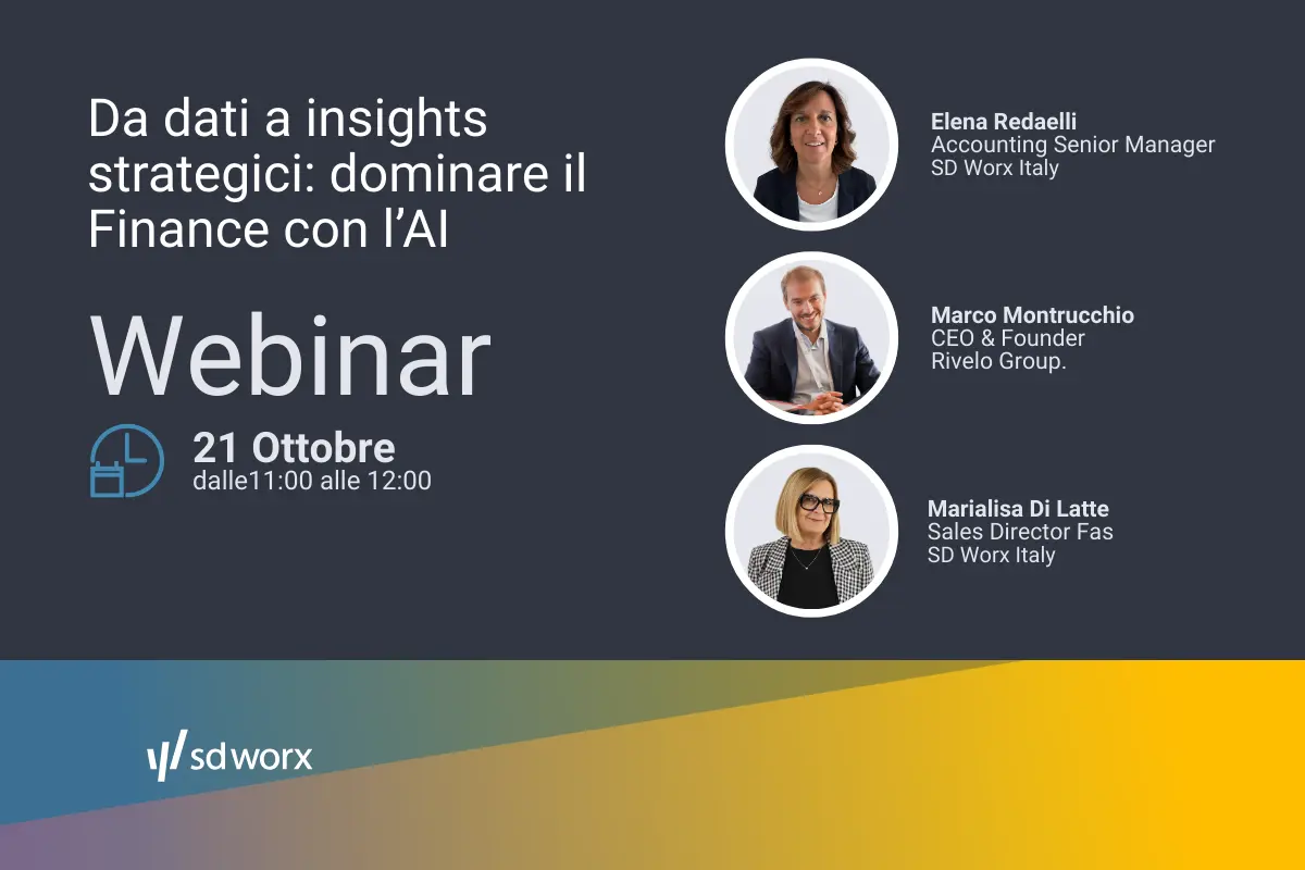 Dominare il Finance con l’AI: da dati ad insights | SD Worx